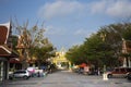 Gate entrance for thai people travelers journey travel visit respect praying blessing holy mystery worship of Wat Tem Rak Samakkhi