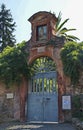 Gate entrance to san sebastiano al palatino