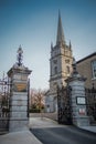 Gate of entrance to peter's church in Drogheda, Ireland on a sun Royalty Free Stock Photo