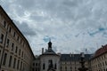 gate at the entrance to the Prague Castle courtyard Royalty Free Stock Photo