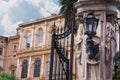 Gate of the famous and luxurious Palazzo Barberini in Rome, Ital