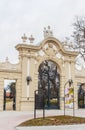 Gate at Festetics Palace, Baroque style, in Keszthely, Lake Balaton area, Central Transdanubia, Hungary, Central Europe