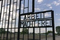 Gate from the German Concentration camp Sachsenhausen in Berlin, Germany. 