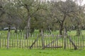 This gate gives access to the old orchard near Linschoten estate Royalty Free Stock Photo