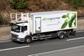 Gate Gourmet catering truck on motorway