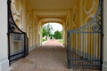 Gate of Grand Menshikov palace in Oranienbaum, Lomonosov,