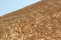 The gate in the great pyramid of Cheops, Giza, Cairo, Egypt Royalty Free Stock Photo