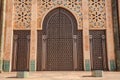 Gate of Hassan II Mosque Royalty Free Stock Photo