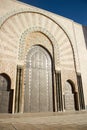 Gate at the Hassan II Mosque, Casablanca, Morocco. Royalty Free Stock Photo