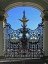 Gate in Hermitage museum, St Petersburg