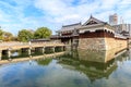 Gate of Hiroshima castle in Hiroshima Prefecture, Chugoku region Royalty Free Stock Photo