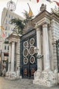 The gate of the historical Galatasaray high school on Istiklal street.