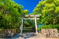 Gate of Hokoku Shrine in Osaka Royalty Free Stock Photo