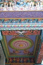 Gate house ceiling at The sri veeramakaliamman temple serangoon road singapore