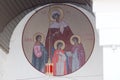 The gate icon of Church of the Holy Martyrs Faith, Hope, Charity Royalty Free Stock Photo