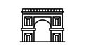 Gate icon. Gate symbol design from Architecture collection. Simple element vector illustration on white background. Royalty Free Stock Photo