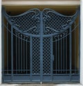 Gate from iron rods Royalty Free Stock Photo