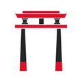 Gate japanese architecture symbol