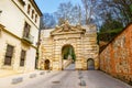 Gate of Justice Puerta de la Justicia, gate to Alhambra complex in Granada Royalty Free Stock Photo