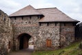 Gate of Kuneticka Hora - gothic castle near Pardubice, Czech Republic