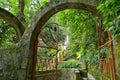 Gate at Las Pozas also known as Edward James Gardens in Mexico