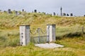 Gate of the local cemetery in Inisheer, Ireland Royalty Free Stock Photo