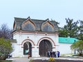 The back or Spassky gate is an architectural monument of the XVII century on the territory of the Kolomenskoye Museum-reserve.