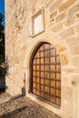 Gate of the medieval Castle of Alter do Chao, in the Portalegre Royalty Free Stock Photo