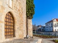 Gate of the medieval Castle of Alter do Chao, in the Portalegre District. Royalty Free Stock Photo