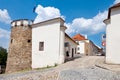 Gate and medieval fortification, town Pisek, Czech republic  town Pisek, Czech republic Royalty Free Stock Photo