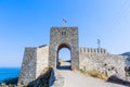 The gate of the medieval fortress of Kaliakra. Bulgarian Royalty Free Stock Photo