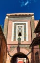 Gate in Medina of Marrakesh, a UNESCO heritage site in Morocco Royalty Free Stock Photo