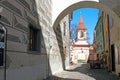 Gate of the Minorite Monastery, Cesky Krumlov Royalty Free Stock Photo