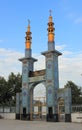 The gate of the mosque in the Astara city, Iran