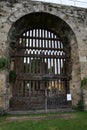 Gate in Mura di Pisa and Cimitero Ebraico Jewish Cemetery, Pisa, Tuscany, Italy