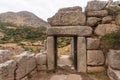 Gate in Mycene Royalty Free Stock Photo