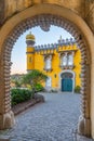 Gate at the National Palace of Pena near Sintra, Portugal Royalty Free Stock Photo