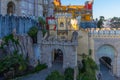 Gate at the National Palace of Pena near Sintra, Portugal Royalty Free Stock Photo