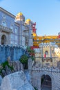 Gate at the National Palace of Pena near Sintra, Portugal Royalty Free Stock Photo