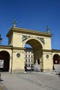 Gate at the ODEONSPLATZ square in Munich, Germany