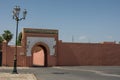 Gate in old city walls, Marrakech medina Royalty Free Stock Photo