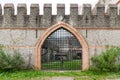 Gate of an old medieval castle. Royalty Free Stock Photo