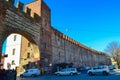 Gate in old Roman fortress wall Verona Centro Storico Italy Royalty Free Stock Photo