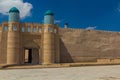 Gate in the old town of Khiva, Uzbekist