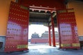 Gate opening to Forbidden City (Palace Museum)