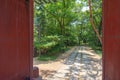A gate opening to a sacred path, Jongmyo shrine, Seoul