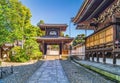 Gate in Otani Hombyo temple complex Royalty Free Stock Photo