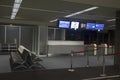 Gate for passenger wait airplane at Inside and interior of Narita International Airport Royalty Free Stock Photo