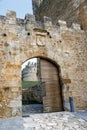 Gate of the Row, in Berlanga del Duero, Soria Spain Royalty Free Stock Photo