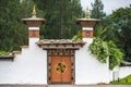 Gate of Royal palace , Punakha Dzong , Bhutan Royalty Free Stock Photo